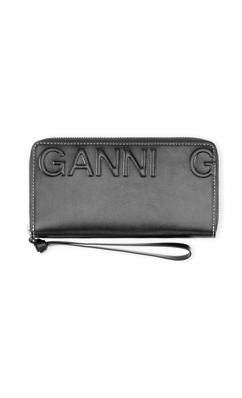 Zip Large Logo Wristlet | GANNI