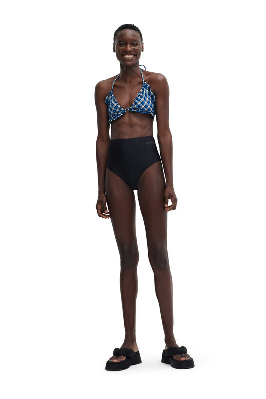 Black High-Rise Bikini Bottom | GANNI