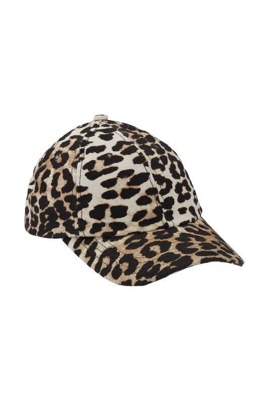 Leopard Canvas Cap | GANNI