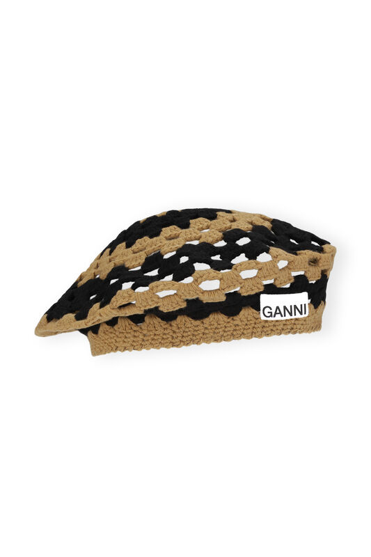 Crochet Wool Beret | GANNI