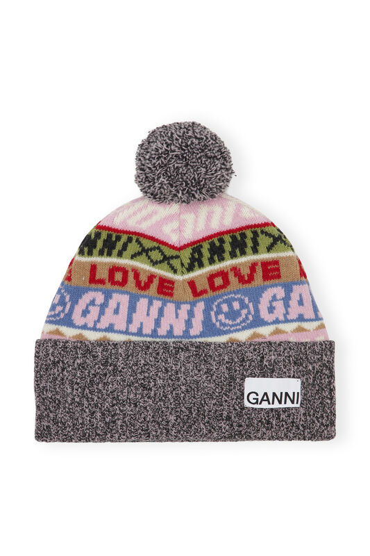 Graphic Wool Beanie | GANNI