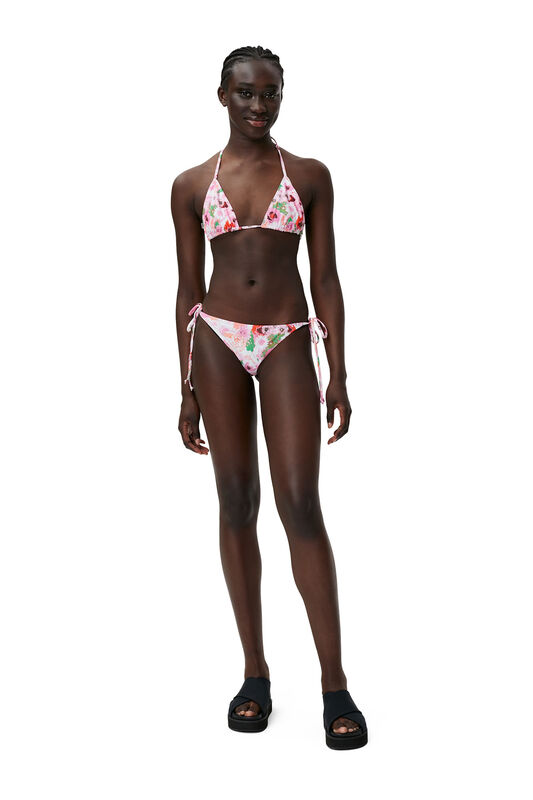 Sugar Plum Printed String Bikini Briefs | GANNI