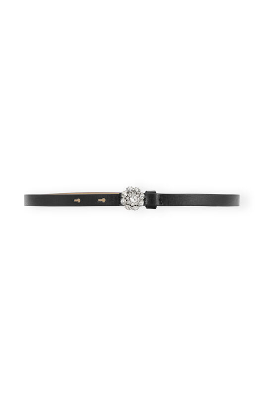 Black Jewel Thin Waist Belt | GANNI