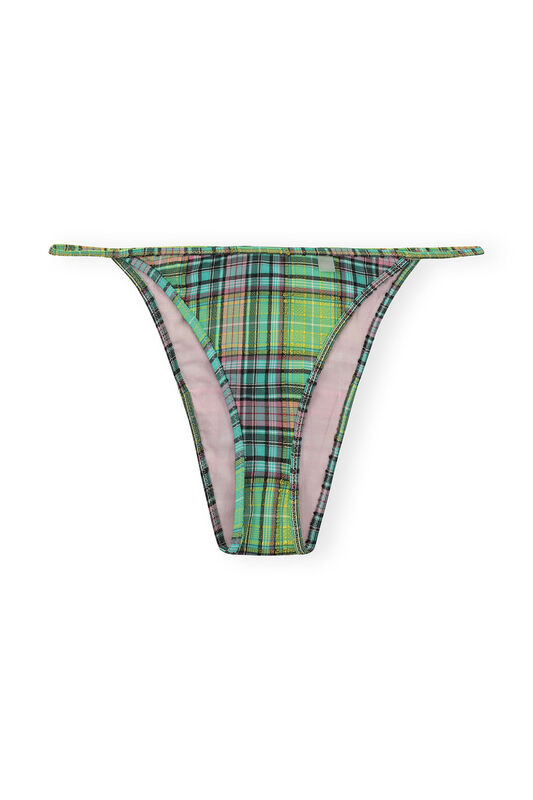 Recycled Seersucker Mini Briefs | GANNI