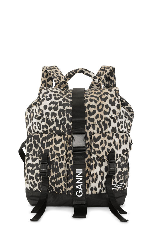 Leopard Tech Backpack | GANNI