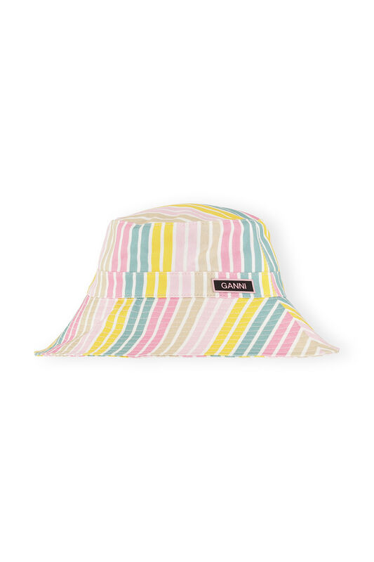 Striped Tech Bucket Hat | GANNI