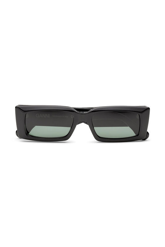 Black Rectangular Sunglasses | GANNI