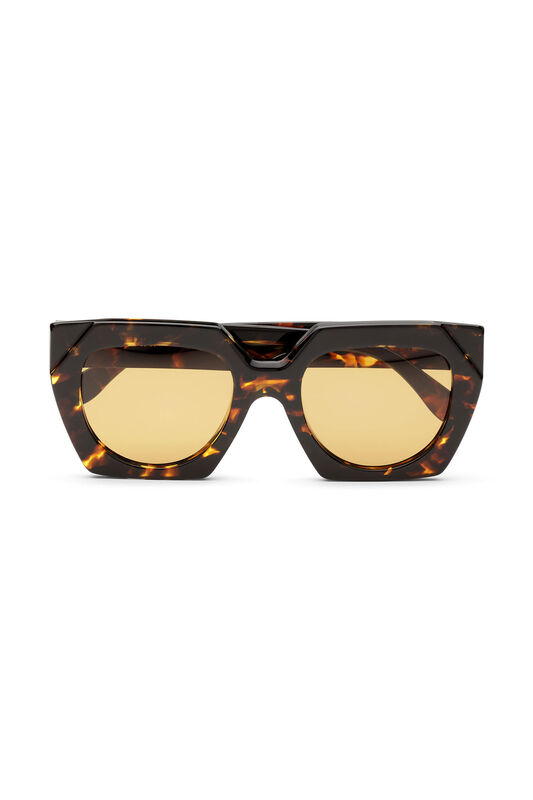 Brown Oversized Sunglasses | GANNI