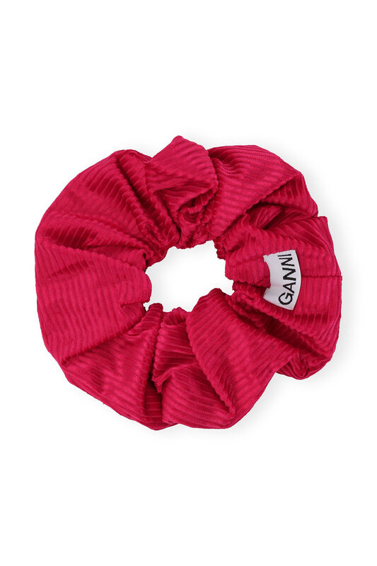 Light Shiny Corduroy Scrunchie | GANNI