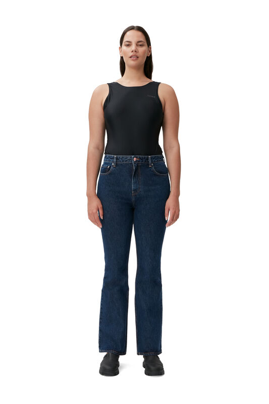 Dark Blue Stone Rigid Denim Betzy | GANNI