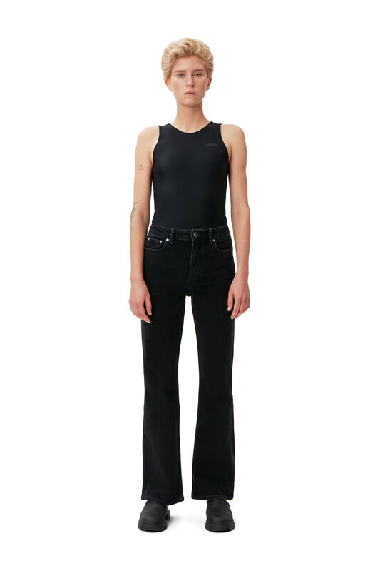 Washed Black/Black Rigid Denim Betzy | GANNI