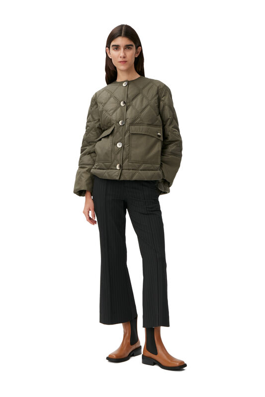 Kalamata Cropped Ripstop Jacket | GANNI