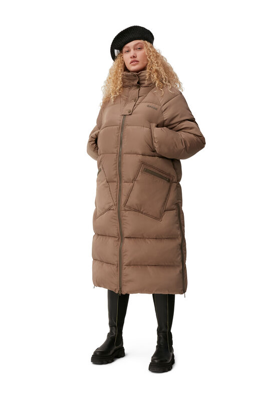 Oversized Tech Puffer Coat | GANNI