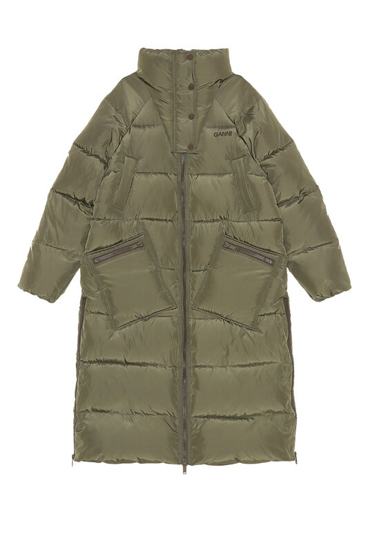 Oversized Tech Puffer Coat | GANNI