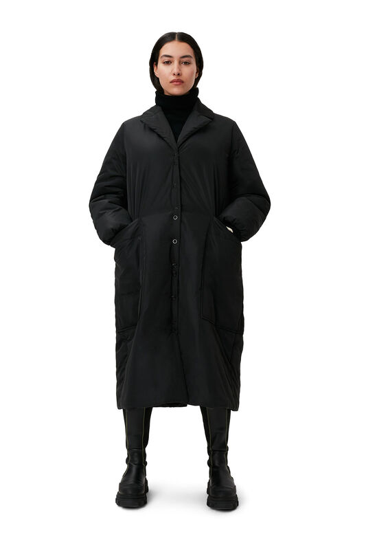 Black Light Padded Coat | GANNI