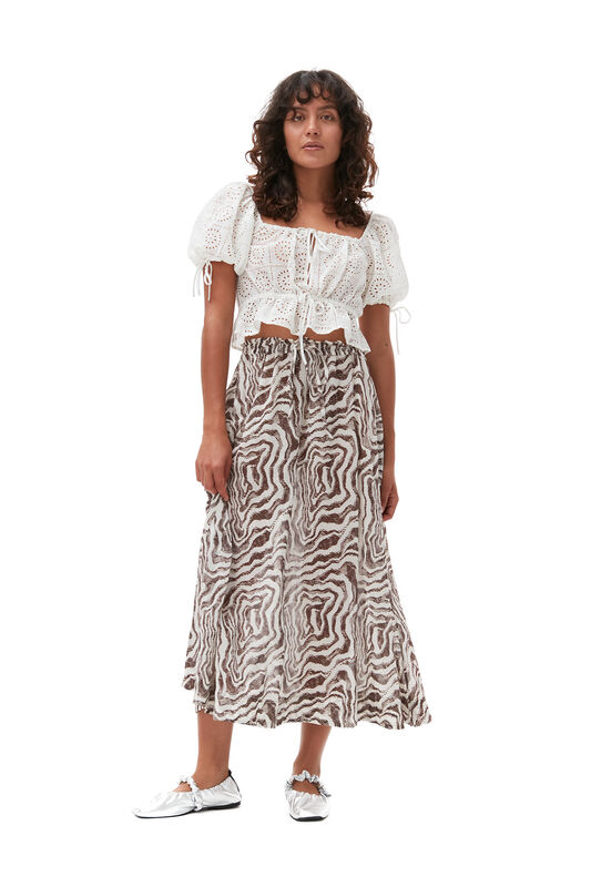 Printed Midi Skirt | GANNI