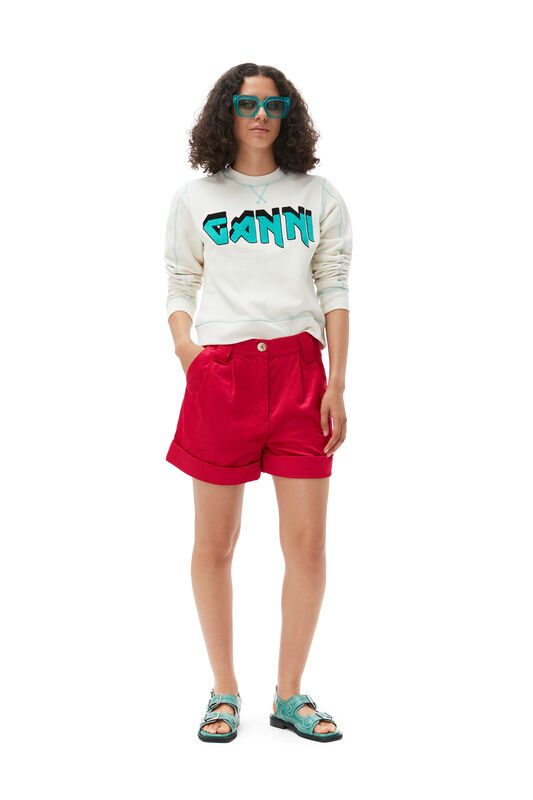 Light Shiny Corduroy Shorts | GANNI