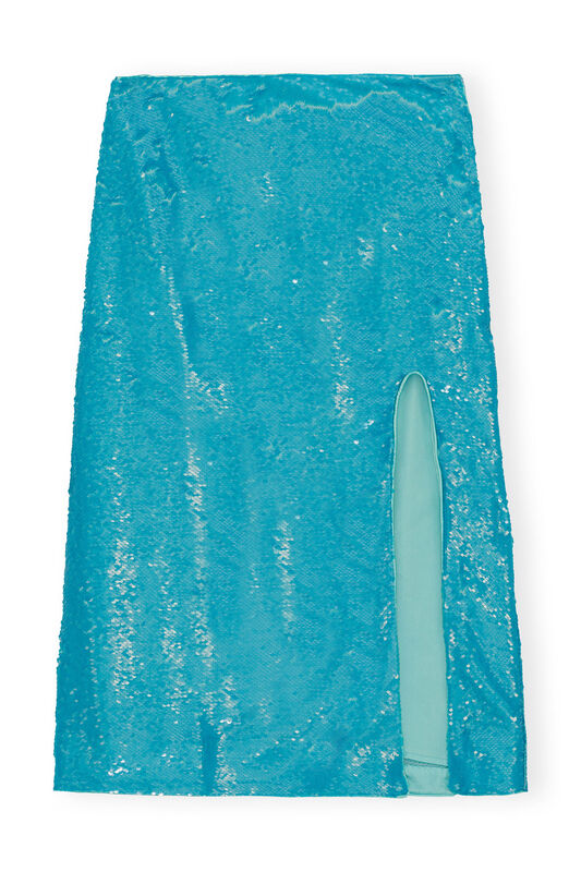 Blue Sequins Skirt | GANNI