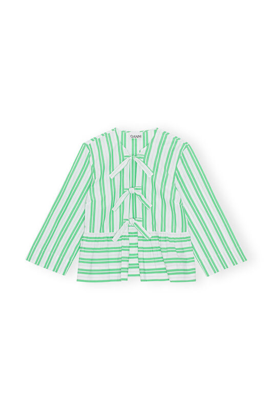 Striped Peplum Blouse | GANNI