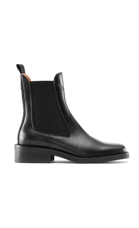 Black Square Toe Chelsea Boots | GANNI