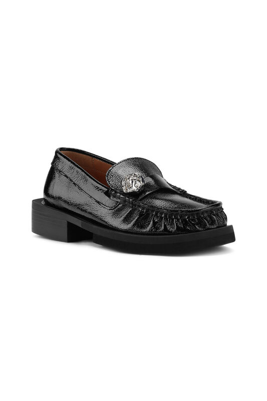 Black Embellished Loafers | GANNI