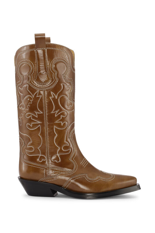 Embroidered Western Boots | GANNI