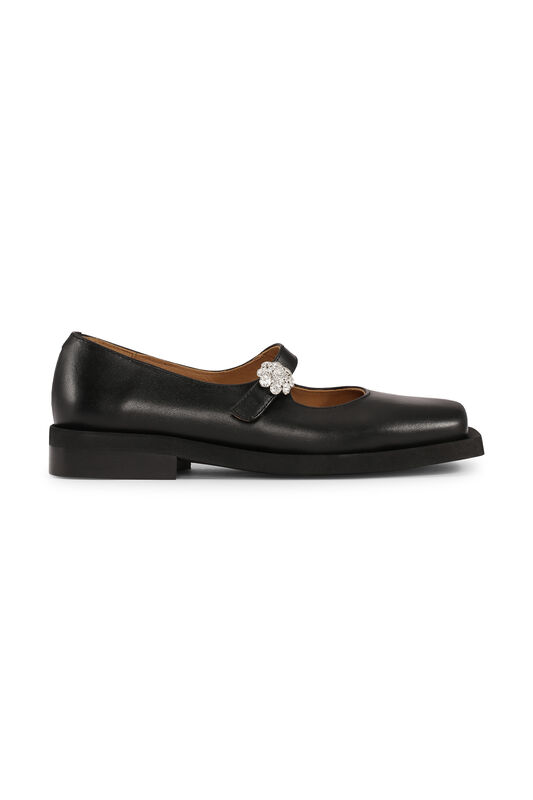 Black Mary Jane Ballerinas | GANNI