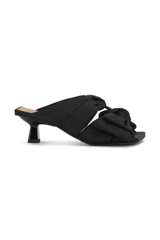 Soft Bow Kitten Heel Sandals | GANNI