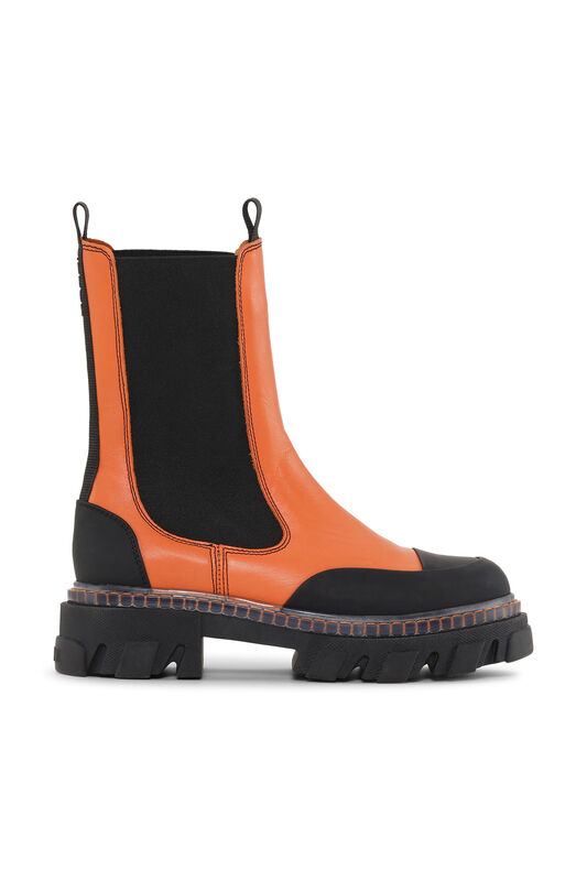 Orangeade Cleated Mid Chelsea Boots | GANNI