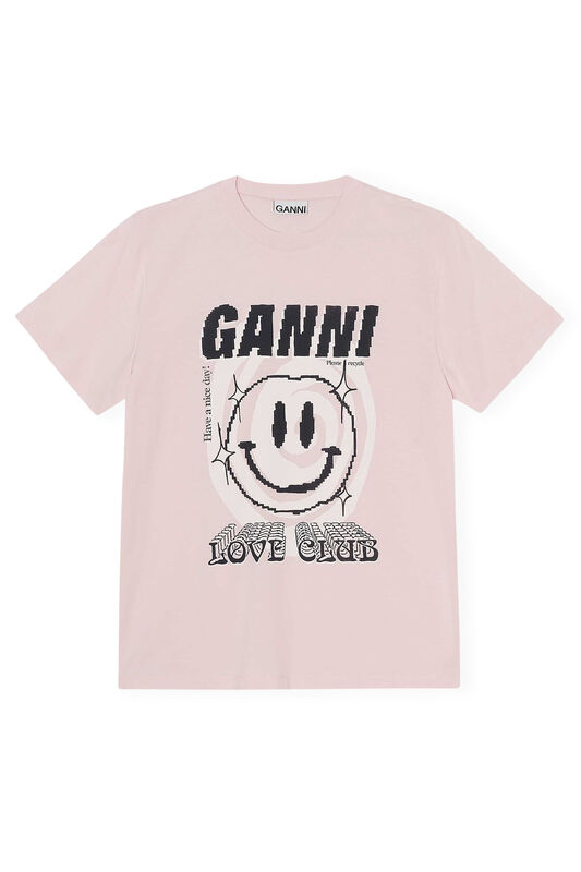 Light Lilac Love Club Tee | GANNI