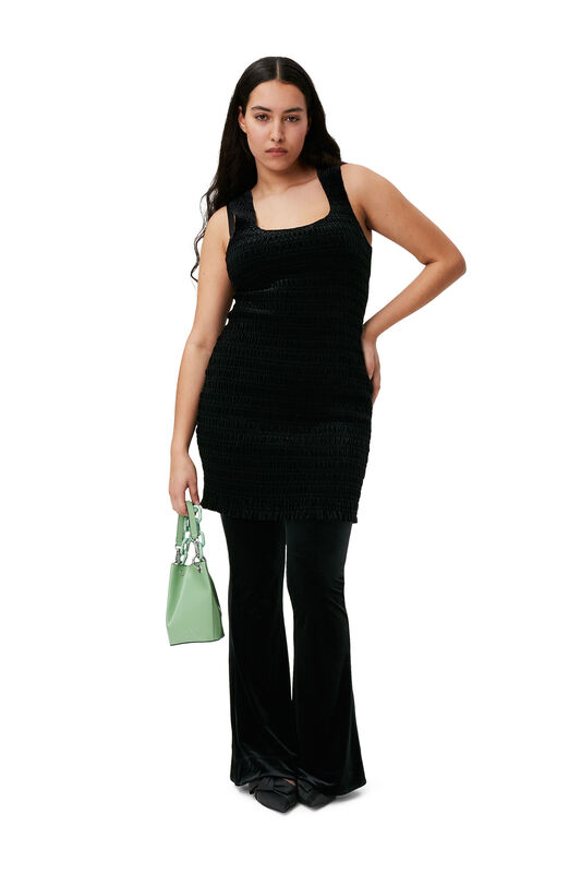 Black Velvet Flared Pants | GANNI