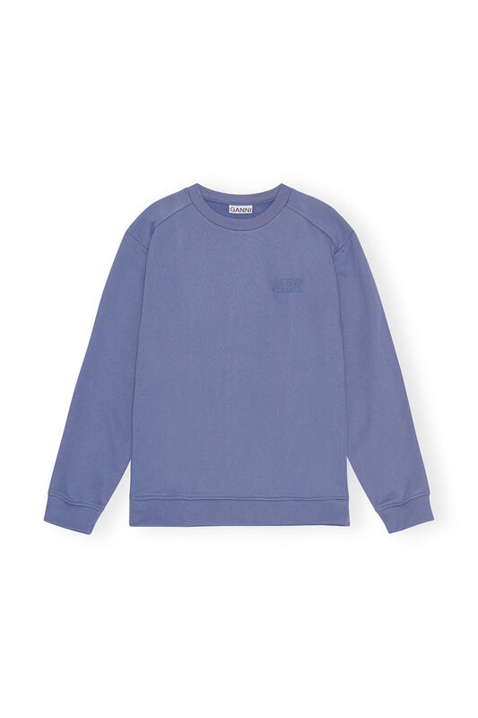 Gray Blue Drop Shoulder Sweatshirt | GANNI