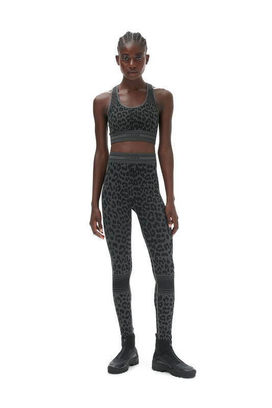 Seamless Jacquard Leggings | GANNI