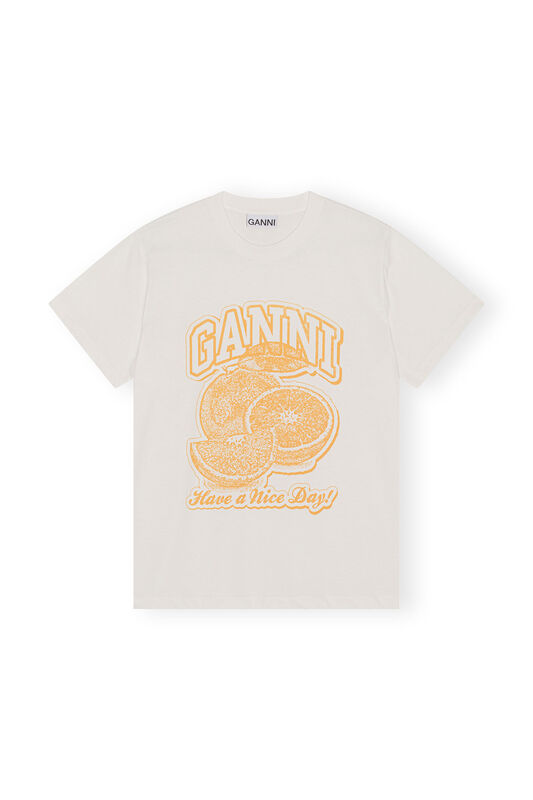 Orange Relaxed T-shirt | GANNI